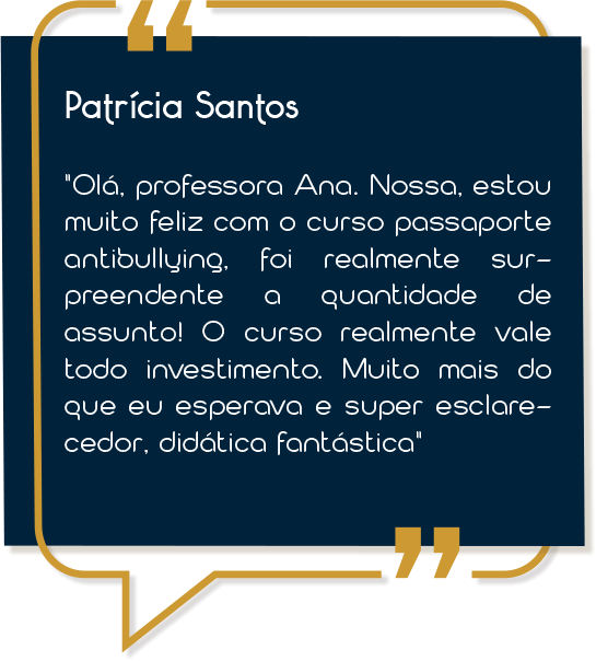Depoimento de quem fez o curso: Patrícia Santos